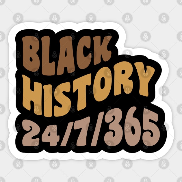 Black History 24/7/365, Black history Sticker by UrbanLifeApparel